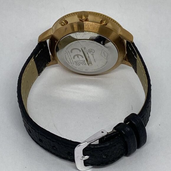 Fossil FTW5010 Women's Black Leather White Analog Dial Hybrid Smartwatch XX761 - Picture 10 of 12